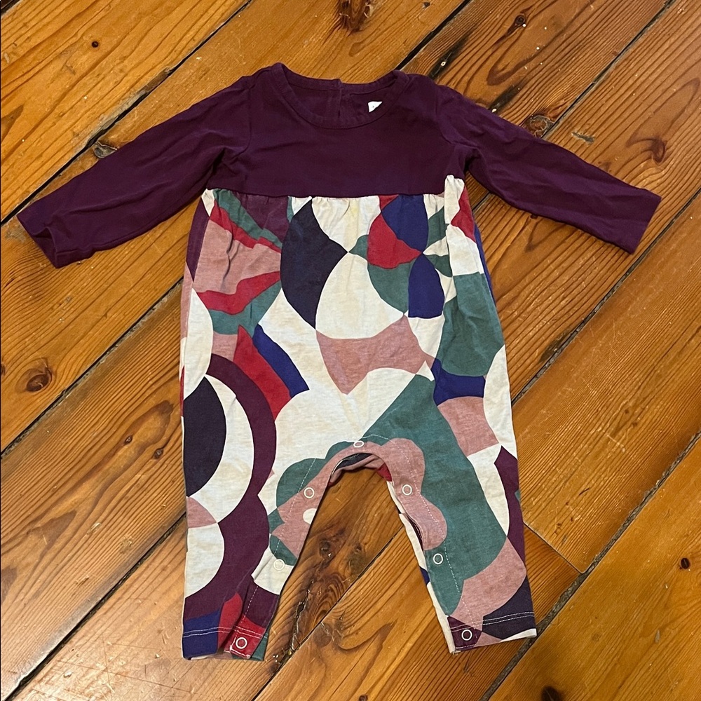 Tea Collection Purple Baby Romper
